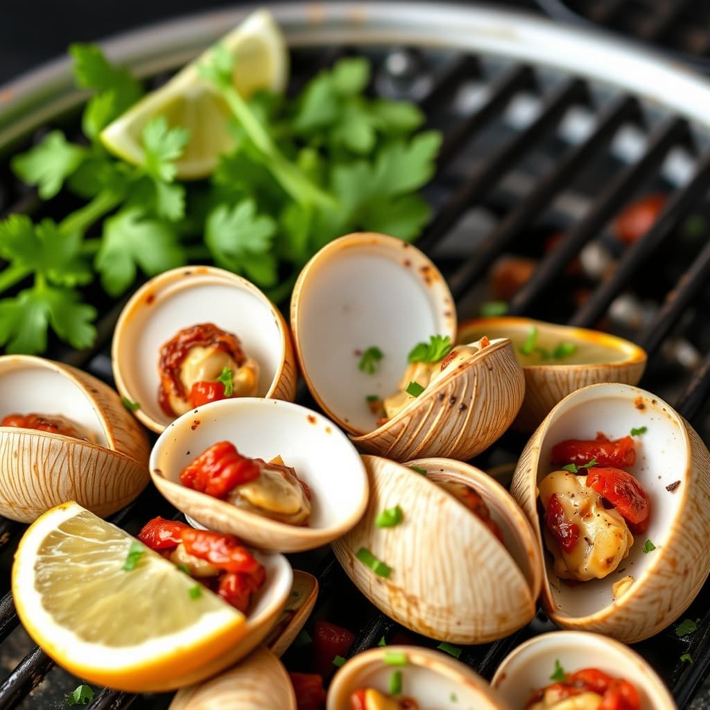 Tequila, chorizo og blåskjell på grillen