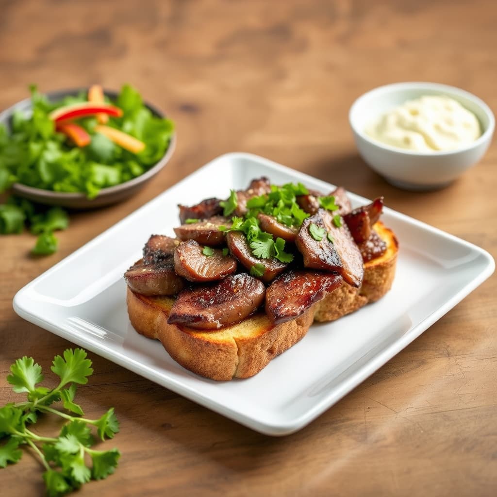 Texas-stil biff på toast