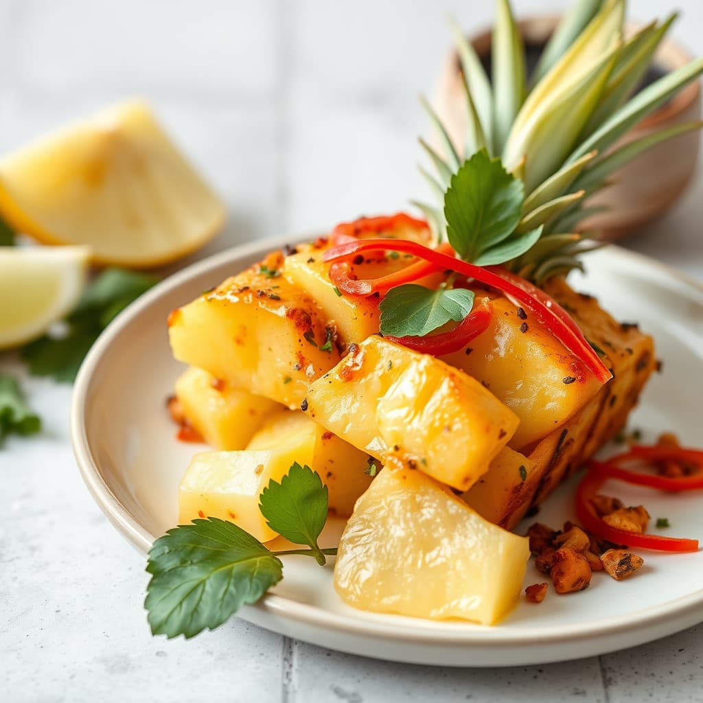 Thailandsk ananas-snacks