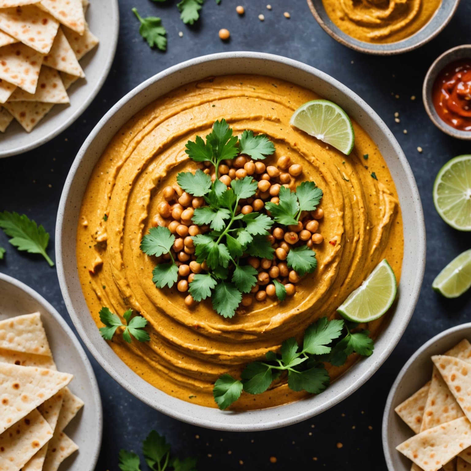 Thailandsk curry-hummus