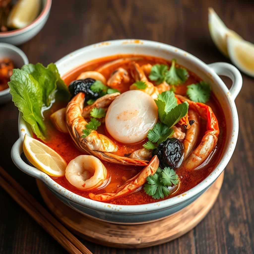 Thailandsk sjømatgryte