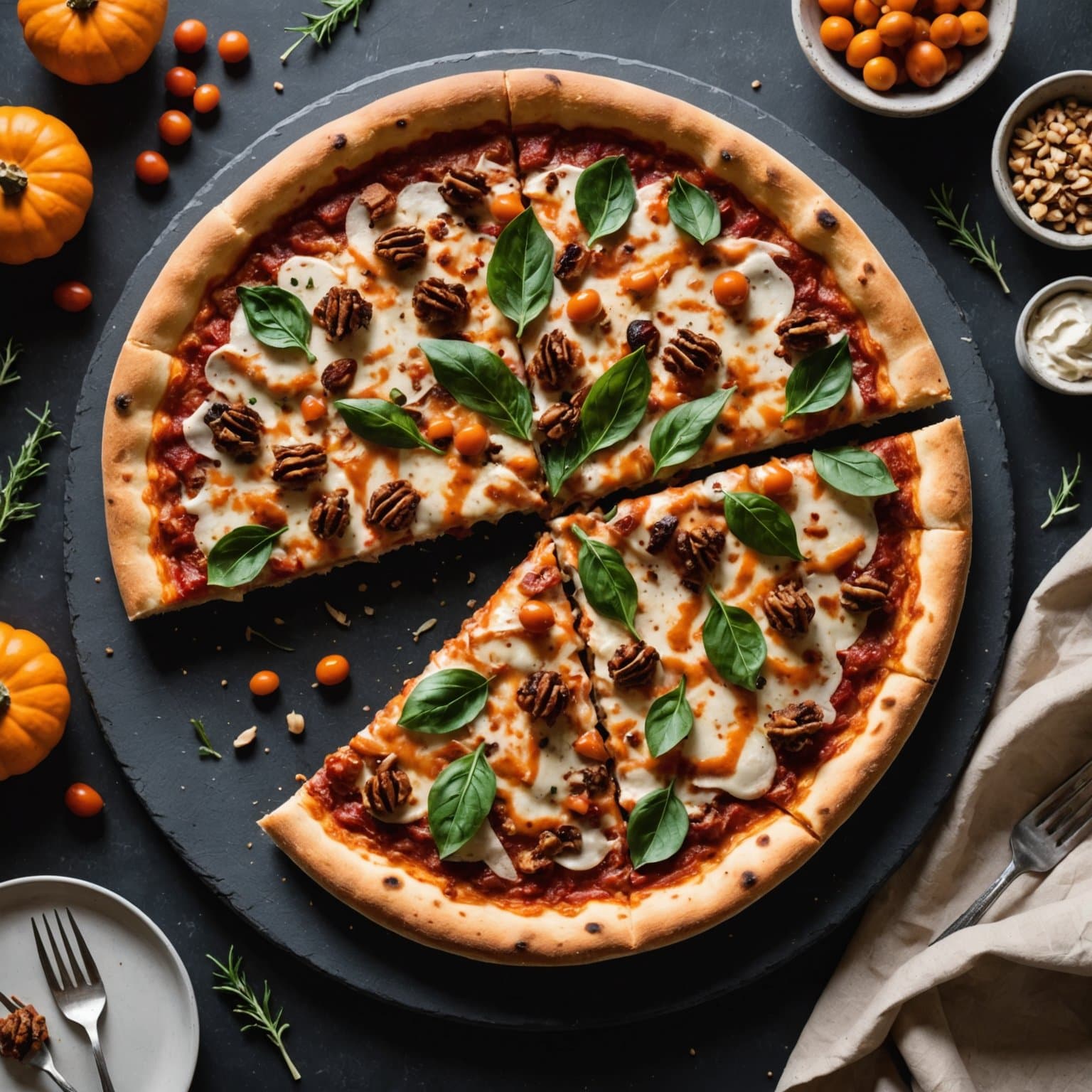 Thanksgiving-rester pizza