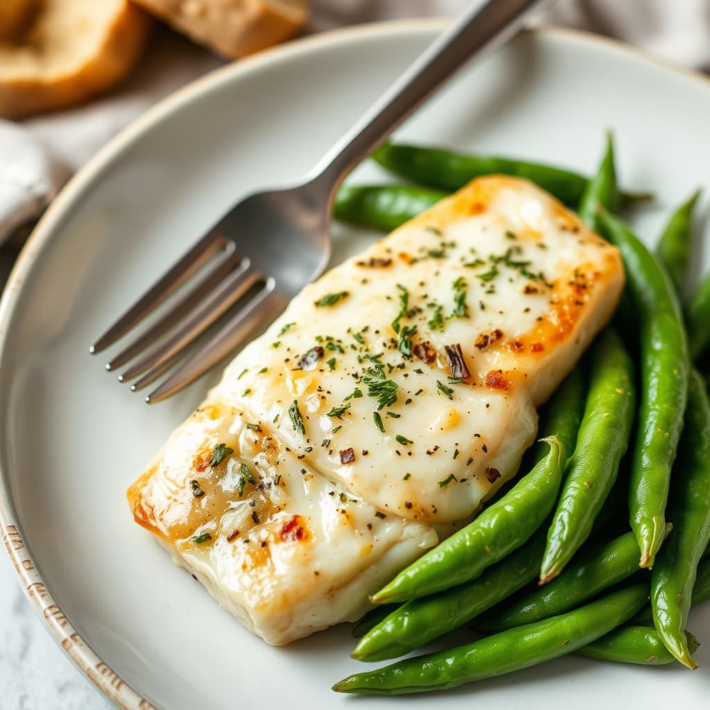 Tilapia Piccata med sukkererter