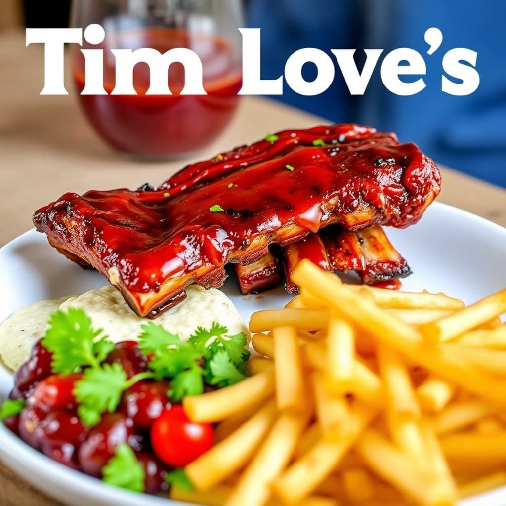 Tim Love sine baby back ribs