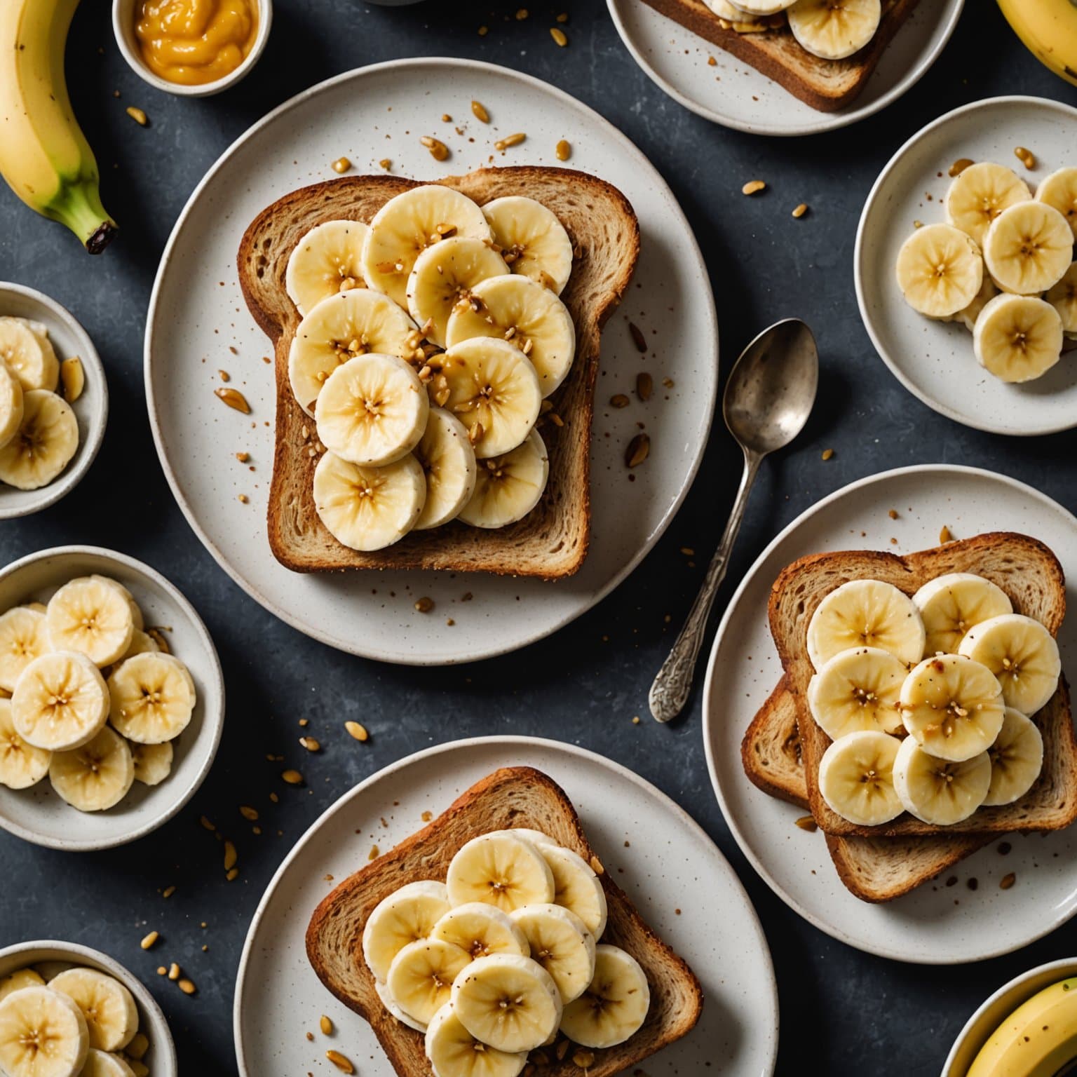 Toast med banantopping