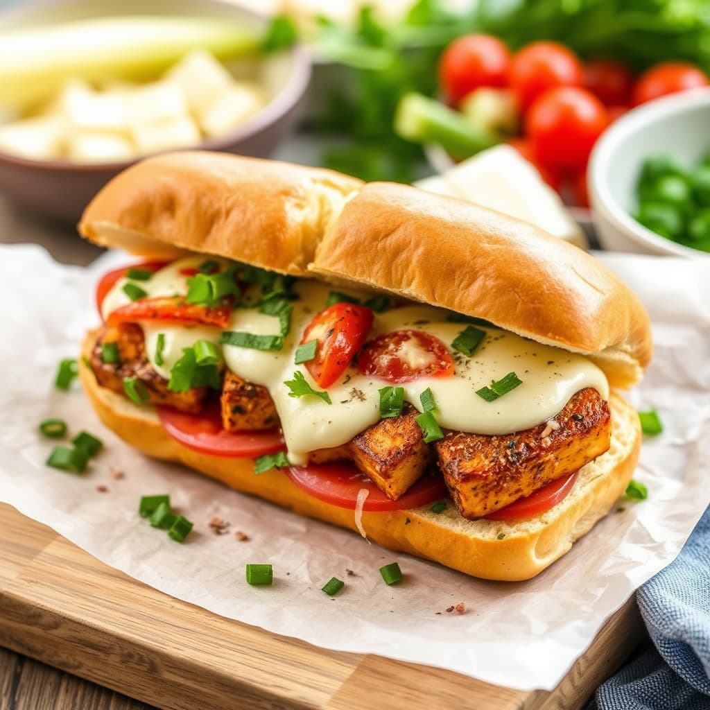 Tofu Parmesan-sandwicher