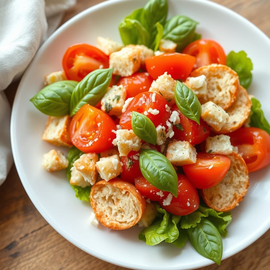 Tomat- og brødsalat