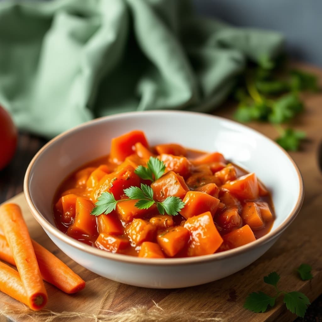 Tomat- og gulrotsaus