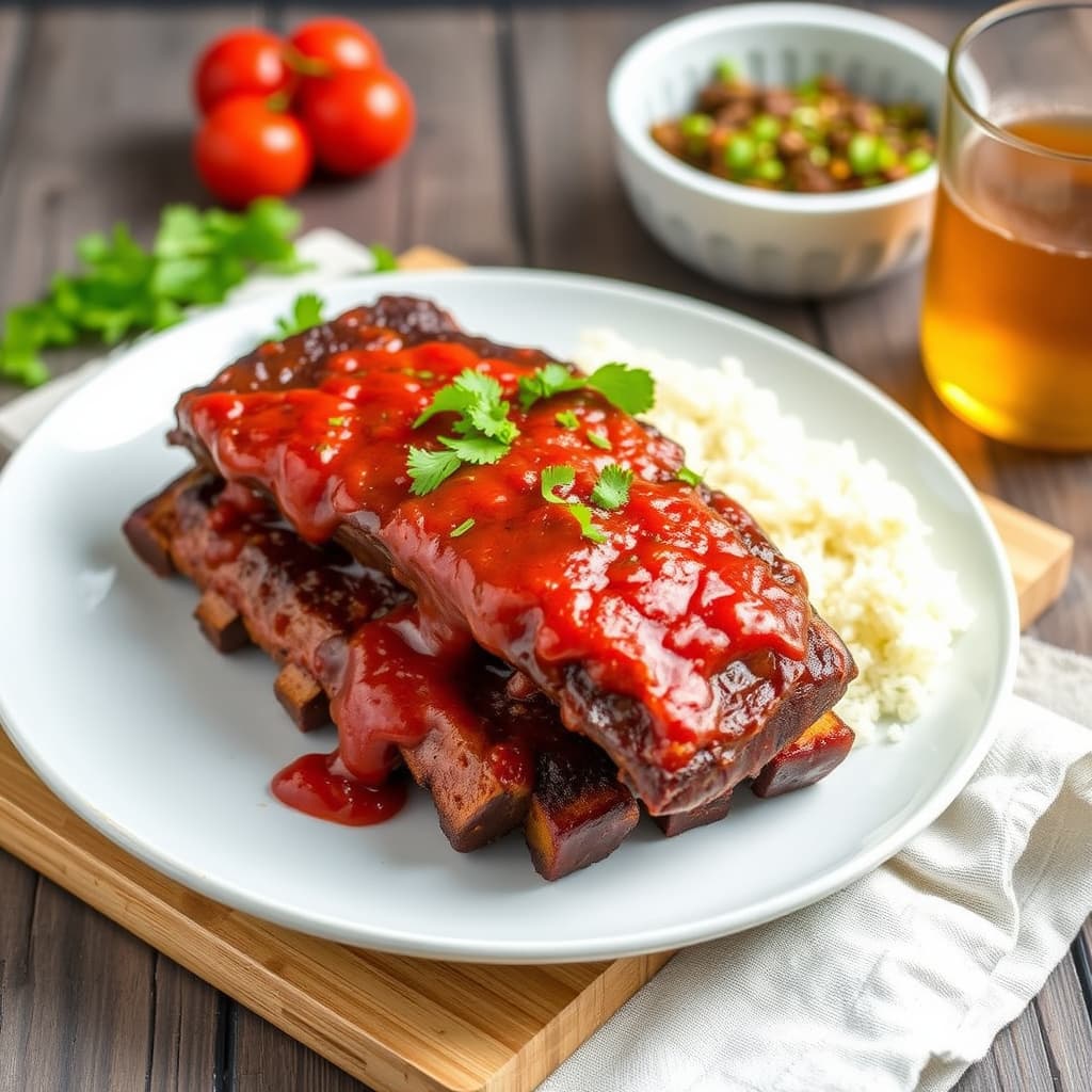 Tomatbarbecue-baby back ribs