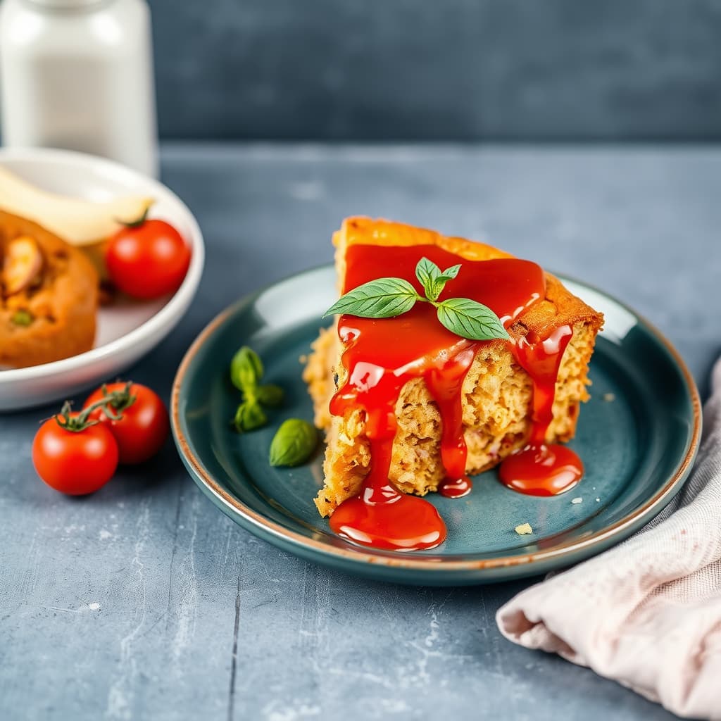 Tomatkake med tomatglasur