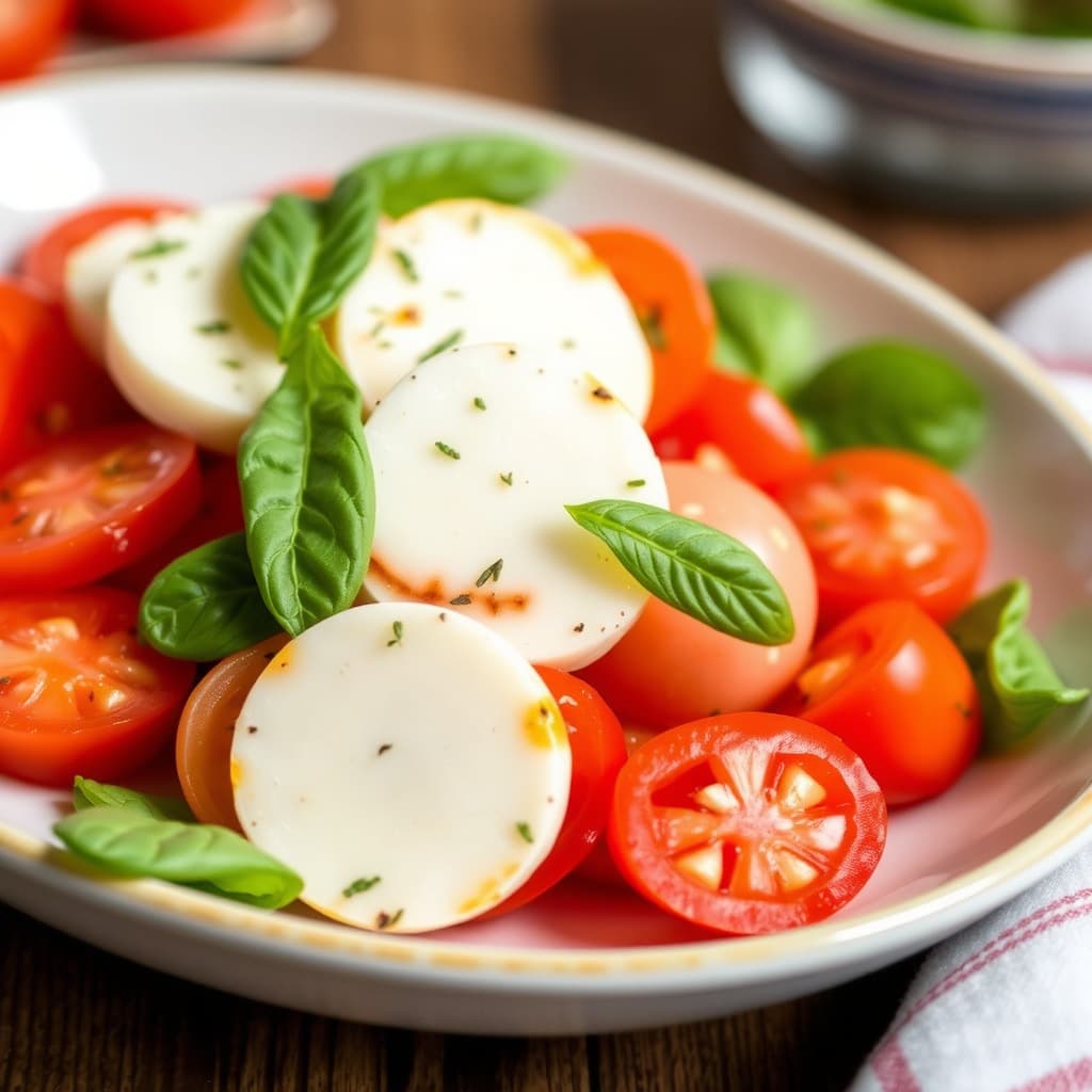 Tomatsalat med mozzarella