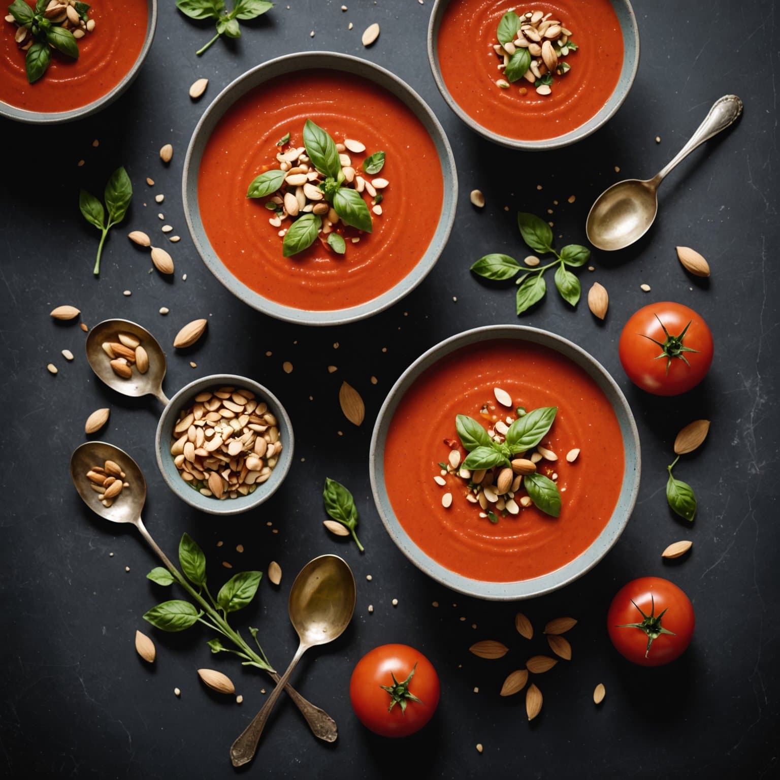 Tomatsuppe med mandler