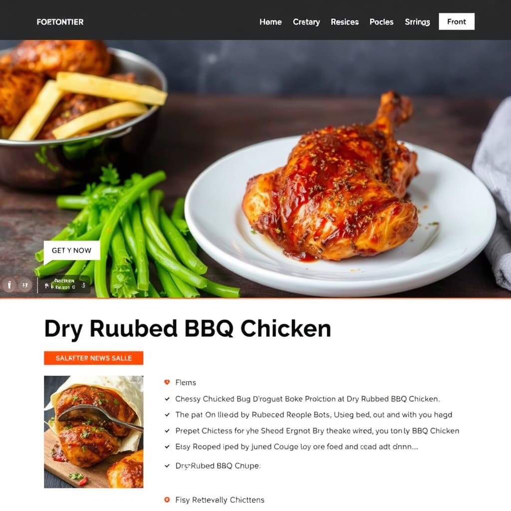 Tørkrustet BBQ-kylling