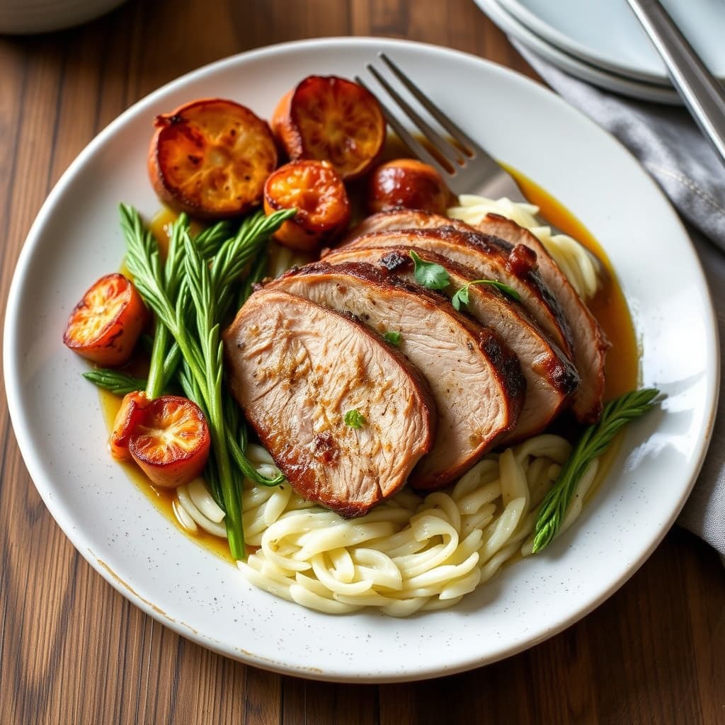 Toscanansk stek av svin med fennikel