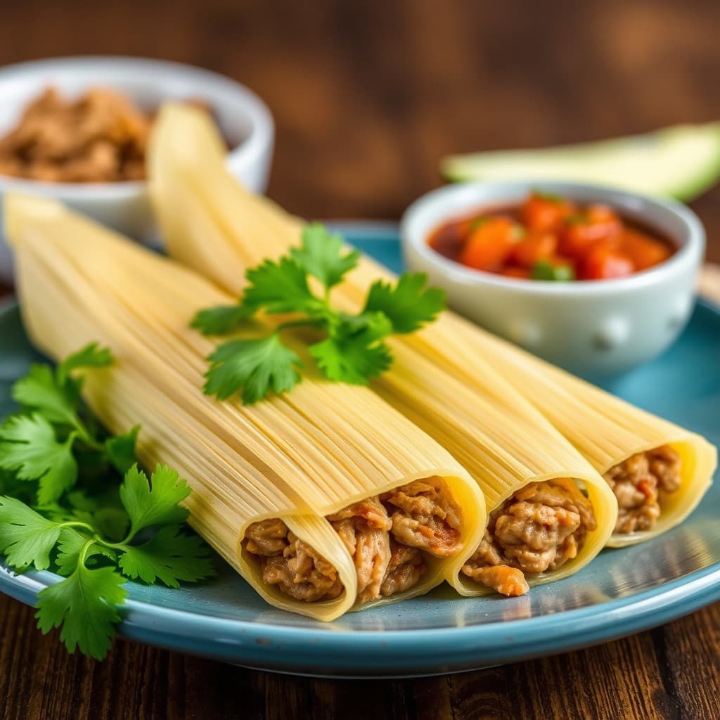 Tradisjonelle svinekjøtt-tamales