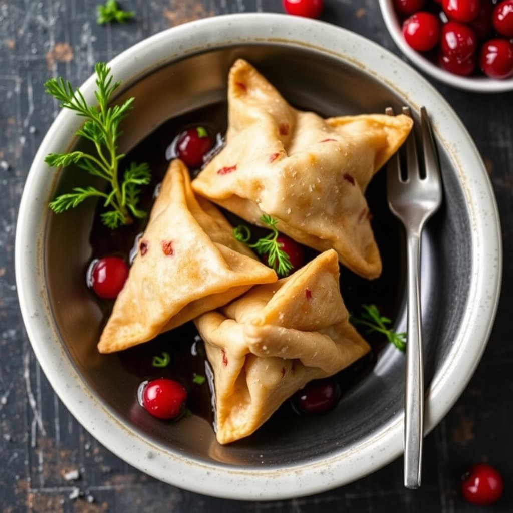 Tranebær-krabb Rangoon