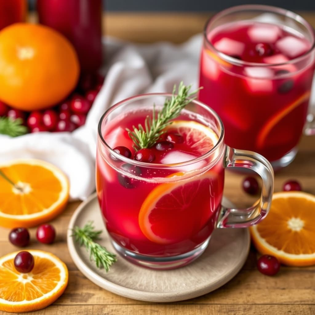 Tranebær- og appelsinferiepunsj