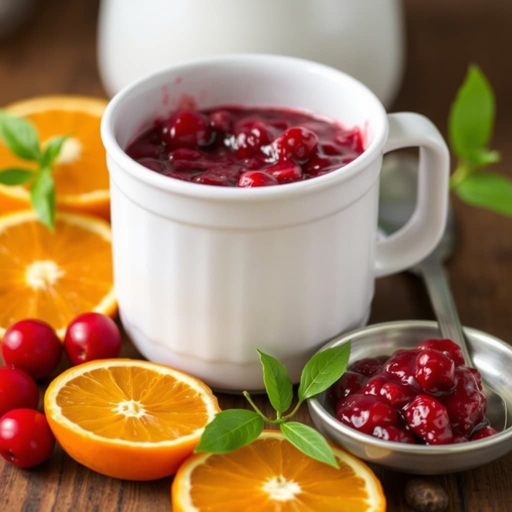 Tranebær- og appelsinmarmelade