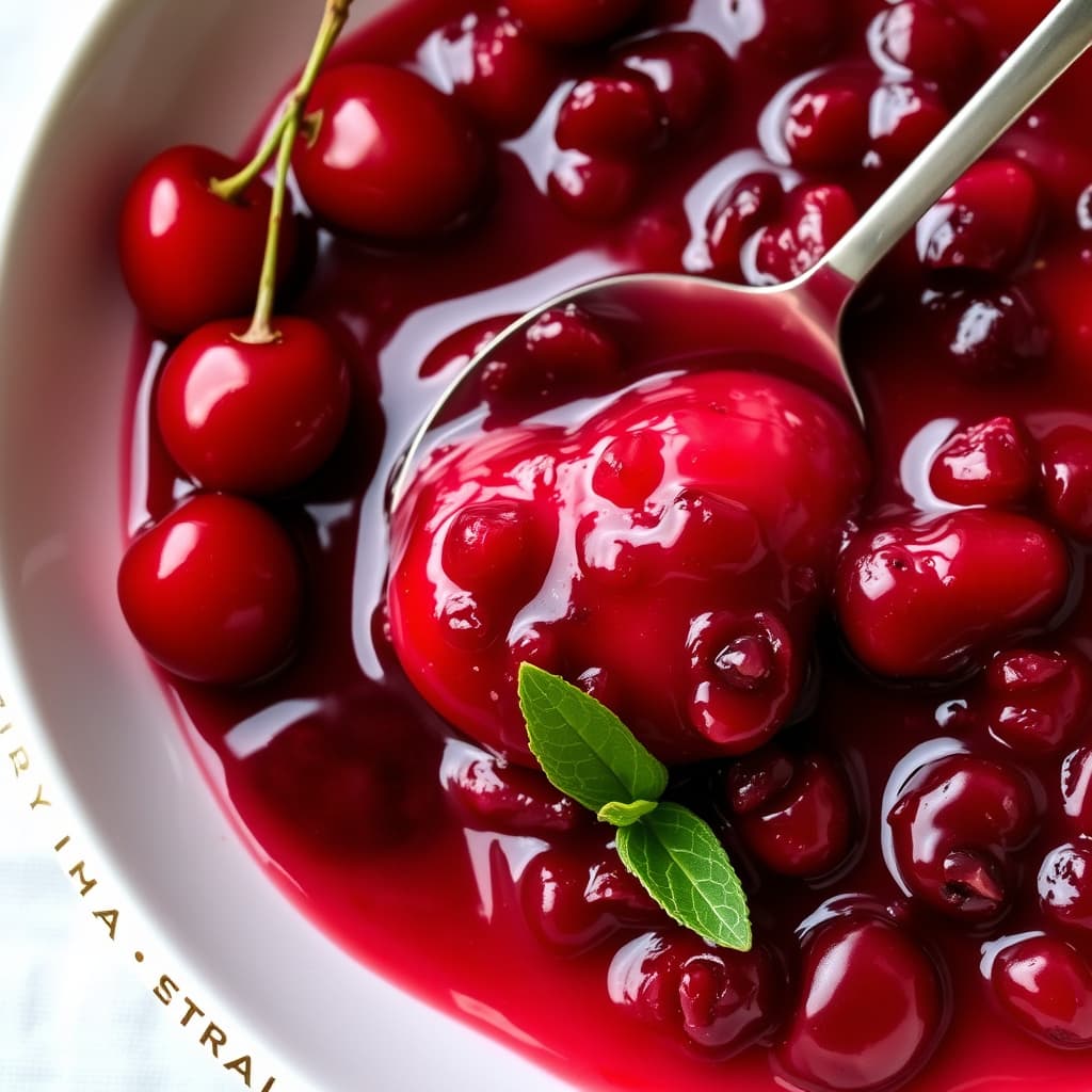 Tranebær- og surkirsebærkompott