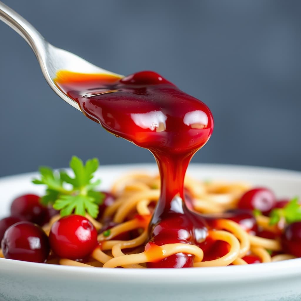 Tranebær-teriyakisa glaze