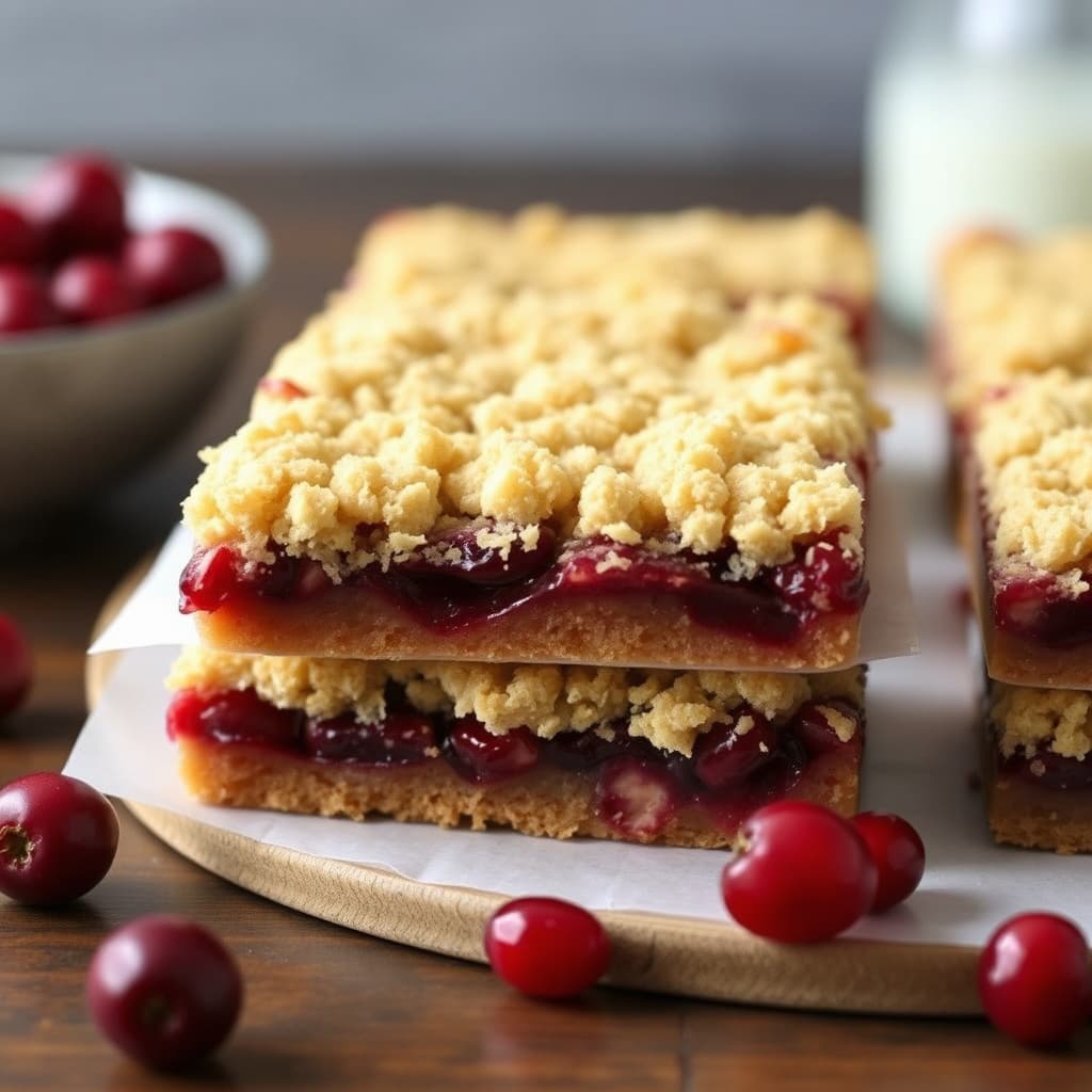 Tranebærgranateple-smuldrebars