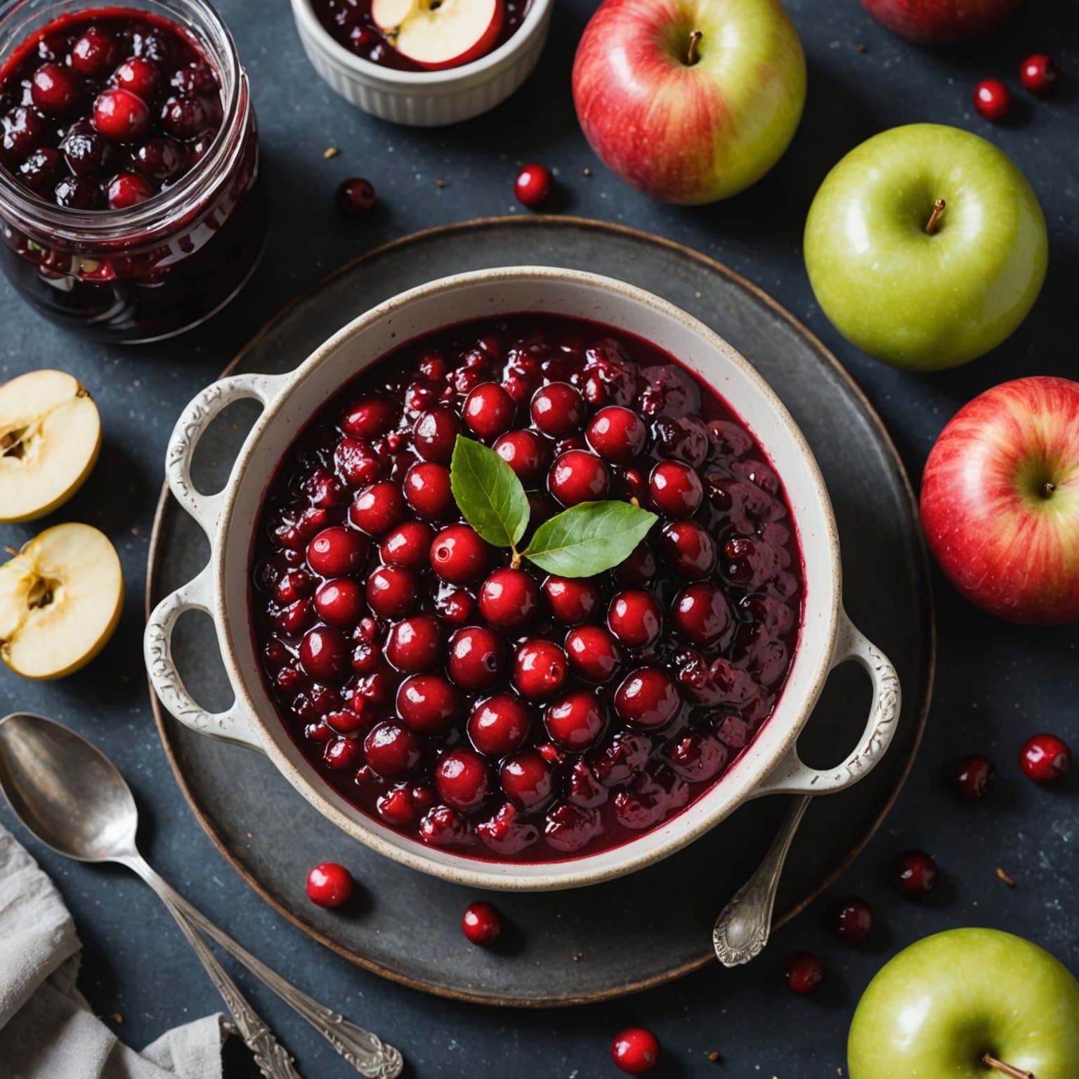 Tranebærsaus med eple