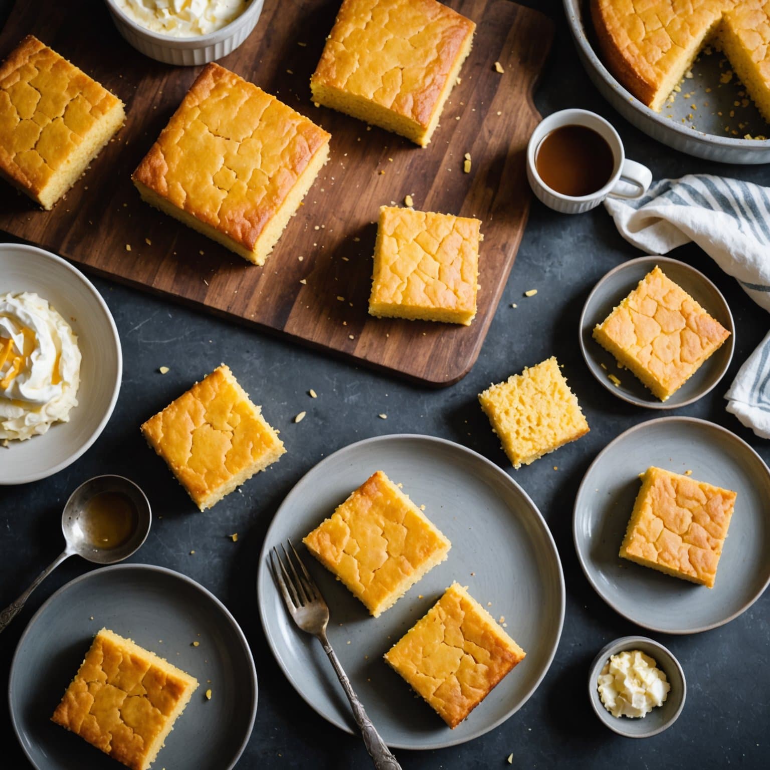 Tre-ingredienser maisbrød med kulturmelk