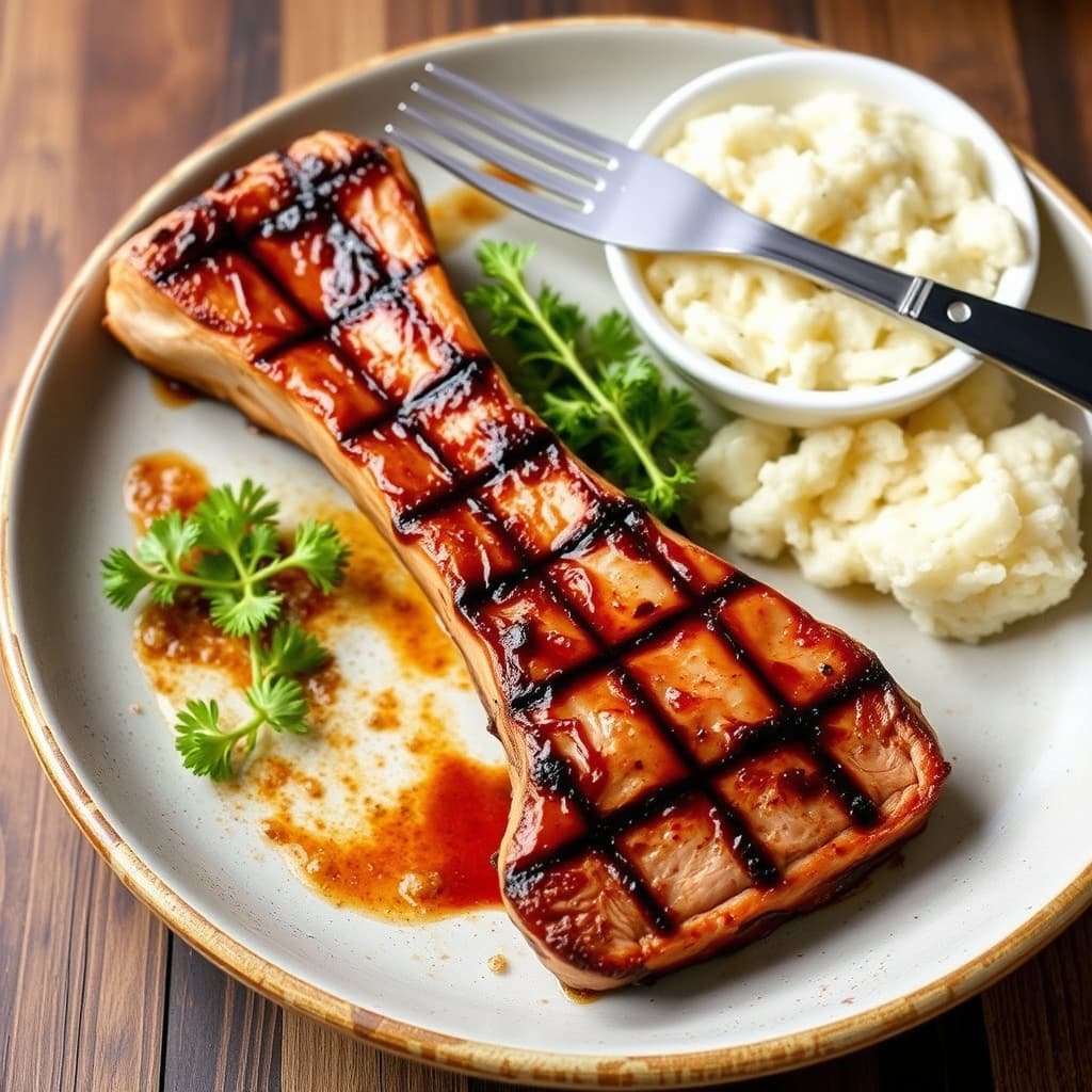 Tregrillet benfri svinekjøtt "T" bein