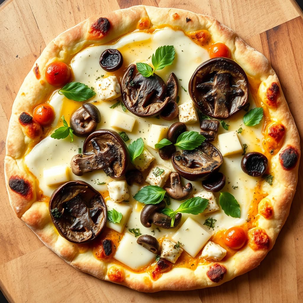 Trøffel Taleggio og sopppizza