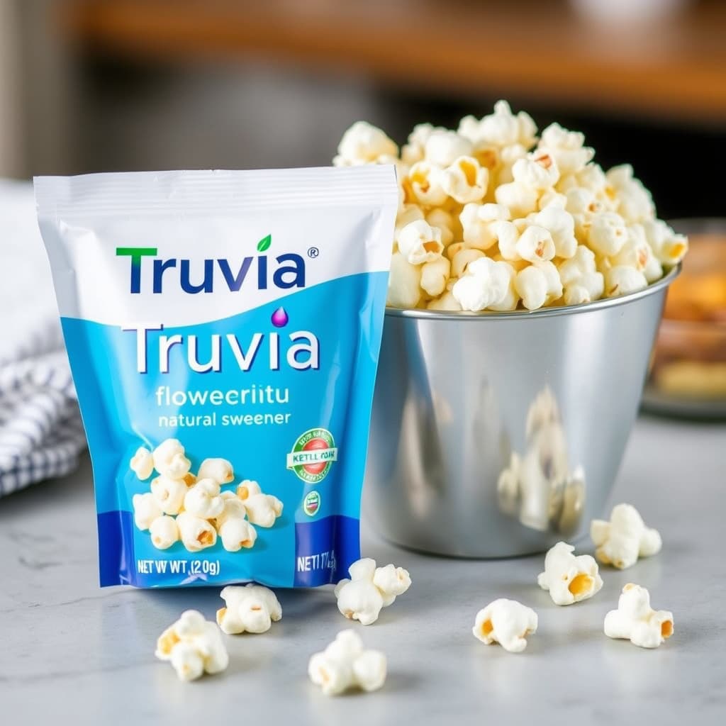 Truvia® naturlig søtningsmiddel Søt og salt karamellpopkorn