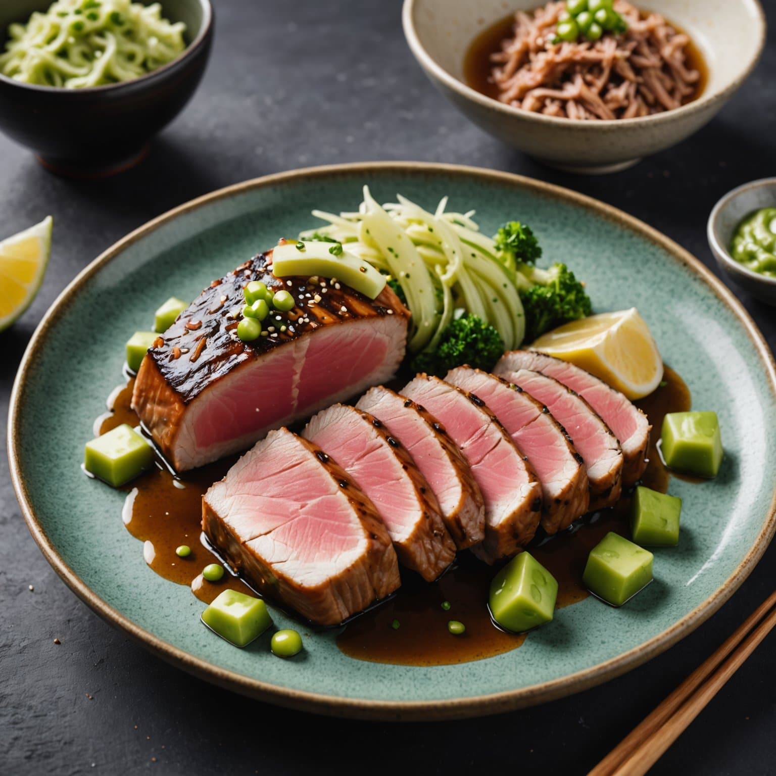 Tunfisk teriyaki med wasabismør