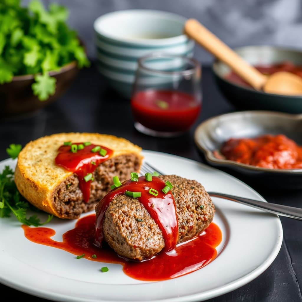 Turk-Eye kjøttkaker med blodig saus