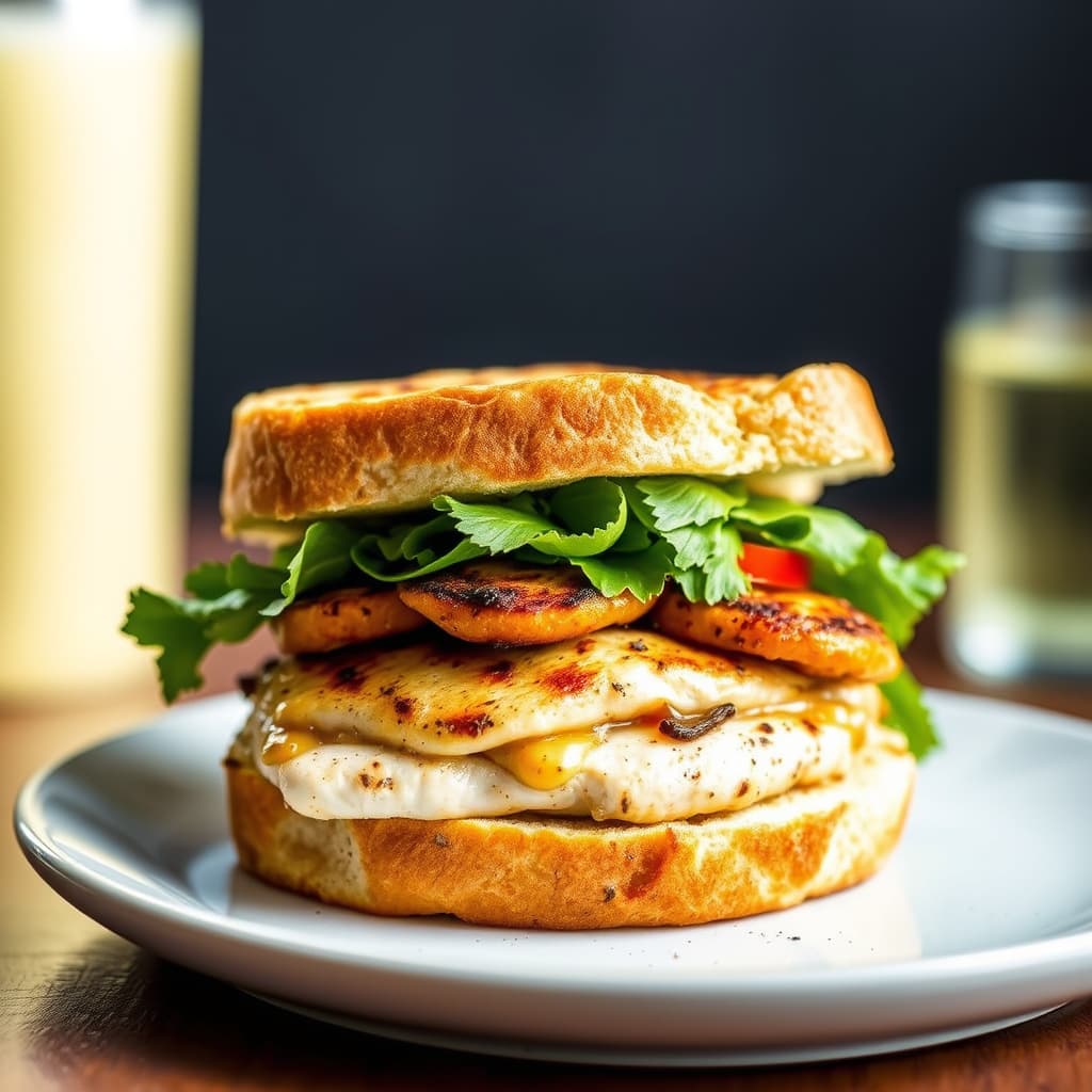 Tuscan-inspirert grillet kyllingsandwich