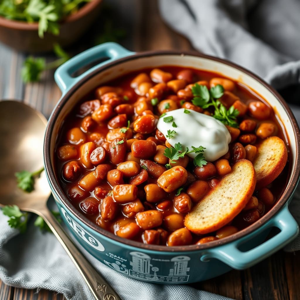 Tuscan stekeplatebakte bønner