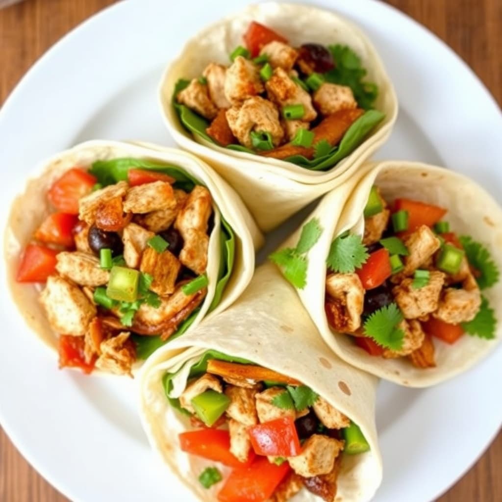 Tyrkia Fajita Wraps