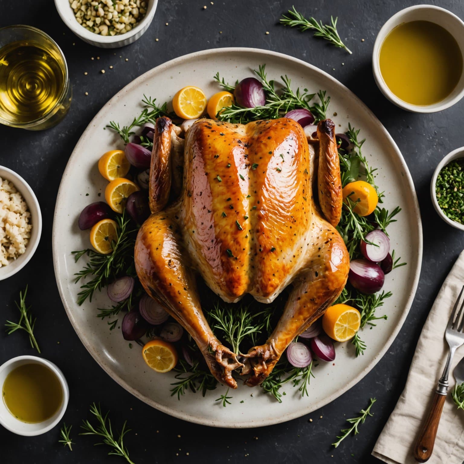 Tyrkia med Chardonnay og urter