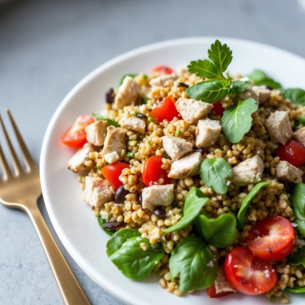 Tyrkia- og quinoa-salat