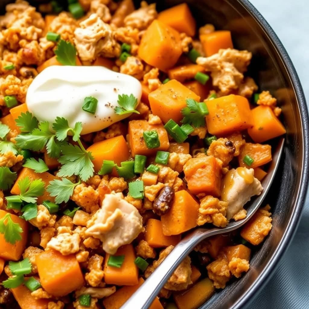 Tyrkia og søtpotet-hash – lettversjon