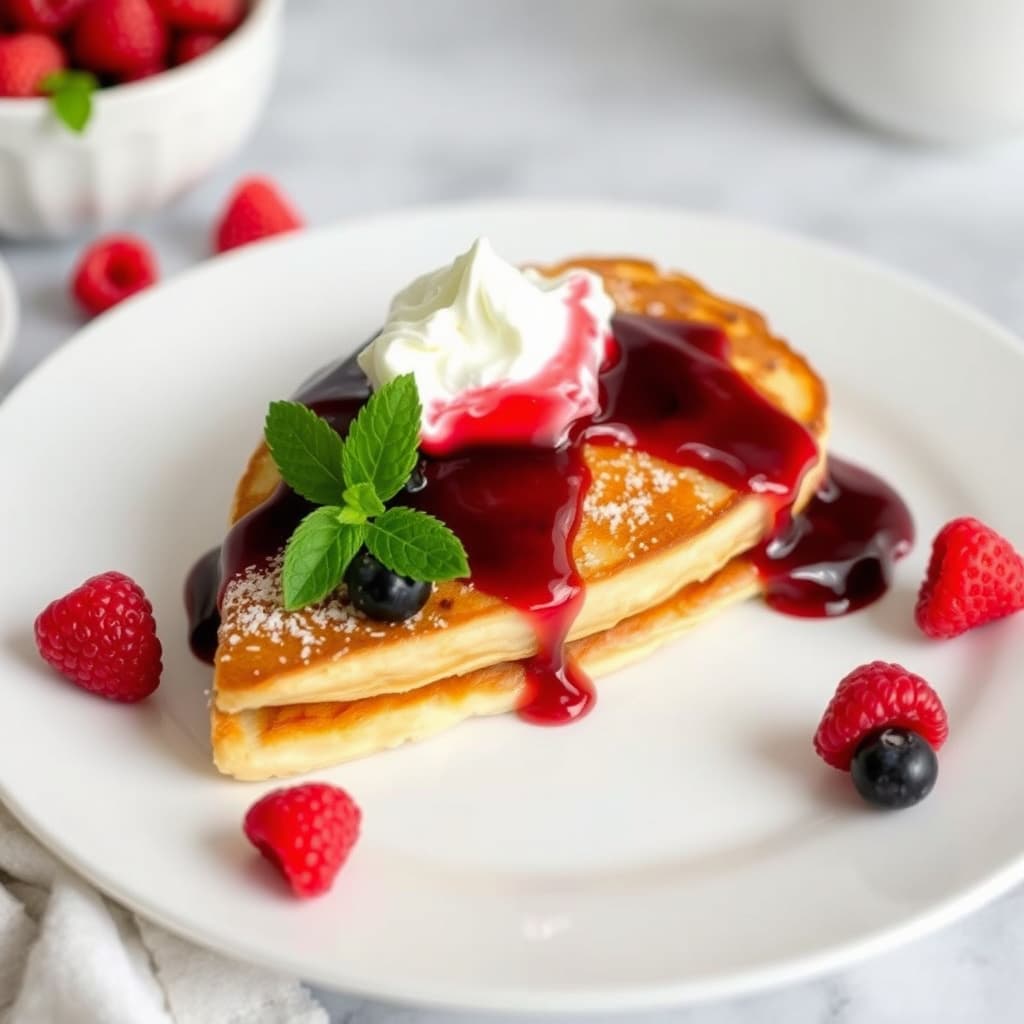 Tysk fruktpannekake med blandet bærsaus – St. Louis