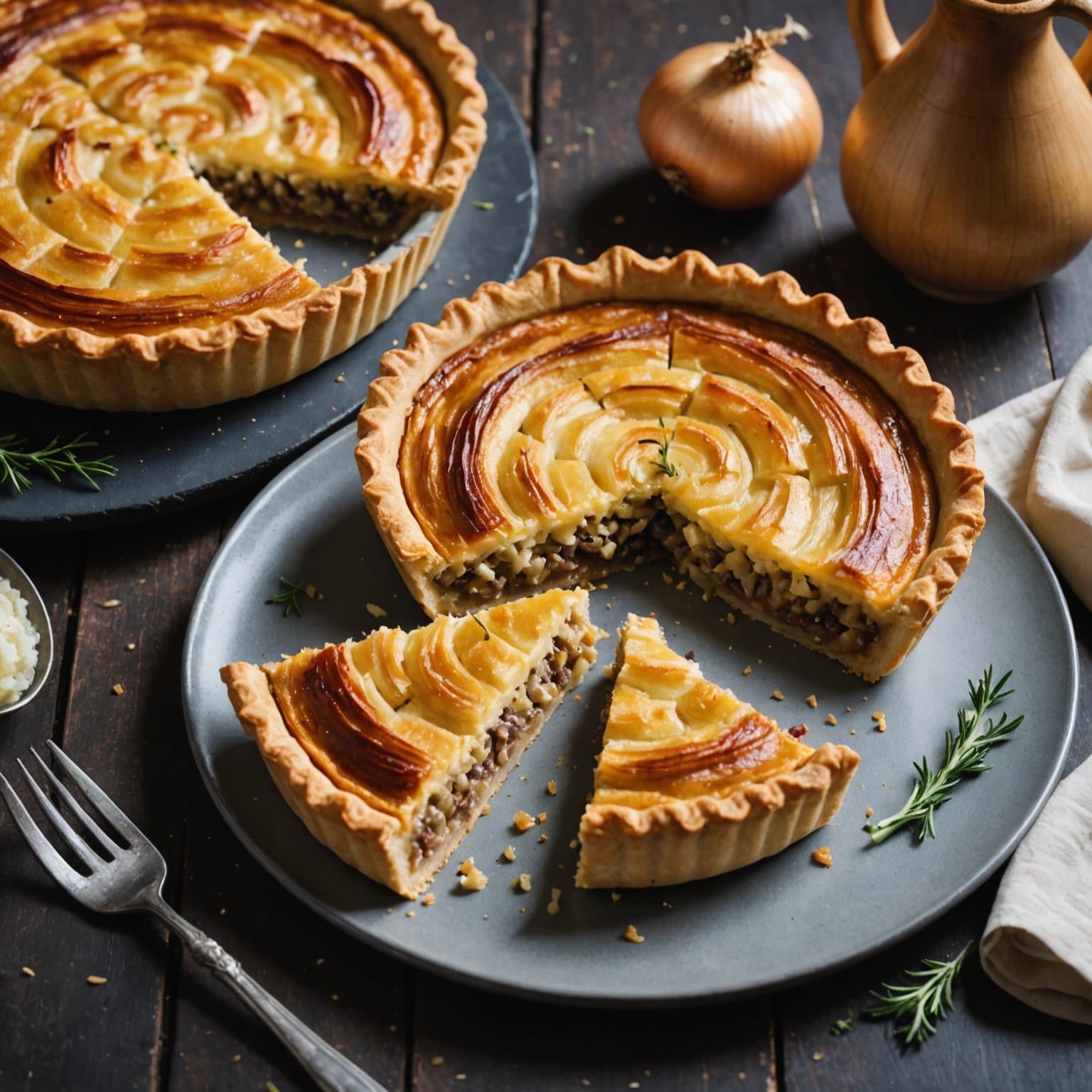 Tysk løkekake (Løkekake)