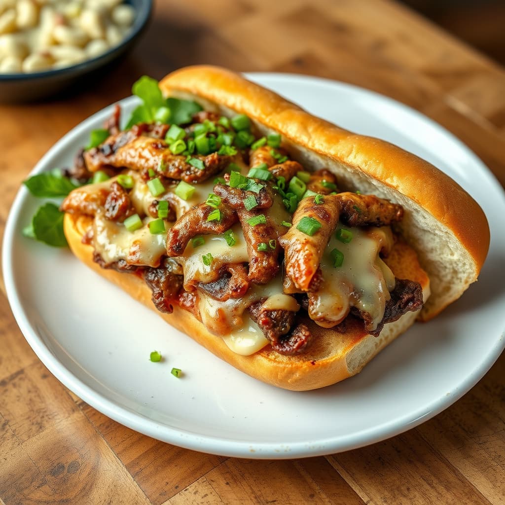 Tysklands versjon av "South Philly Cheese Steak med en vri"