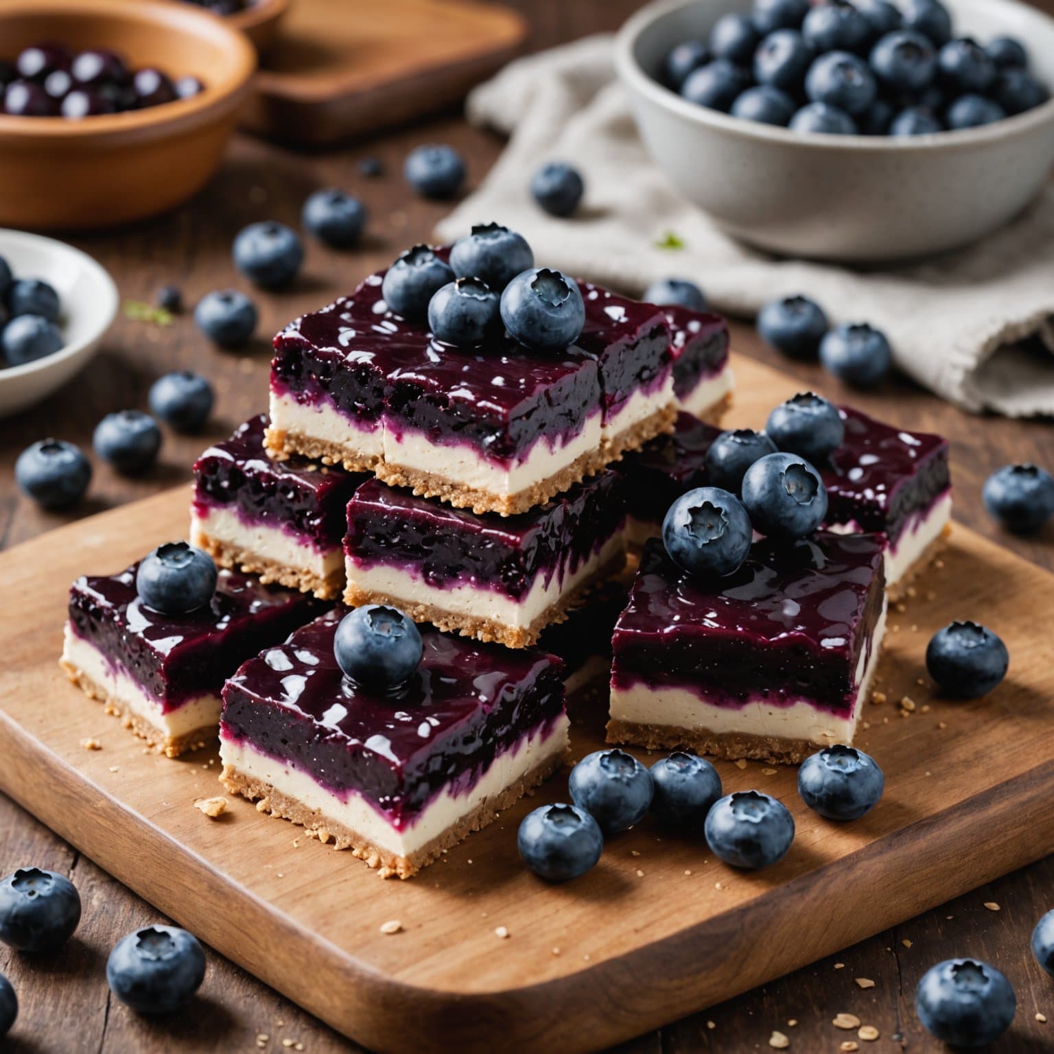 Ultimo's No-Bake Blueberry Squares