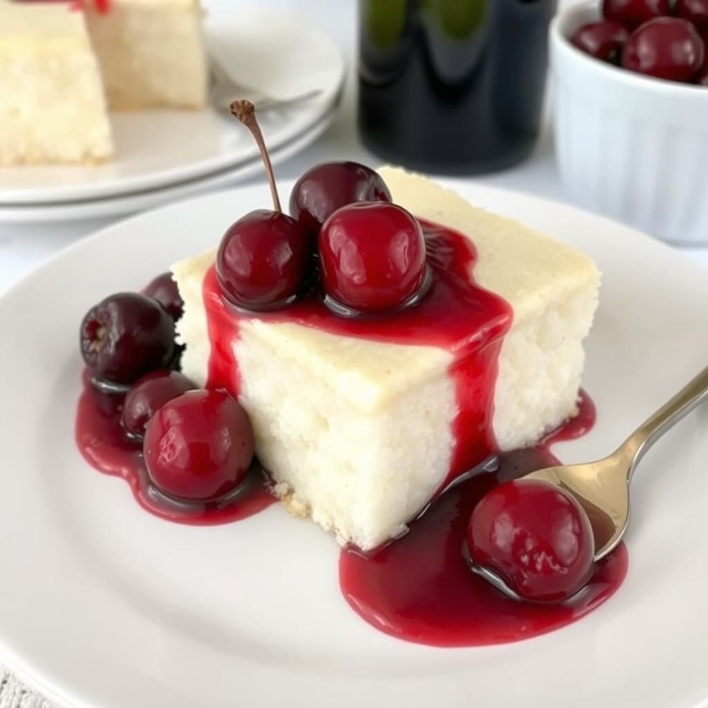 Ungarsk riskake med rissuppe og kirsebærsås med rødvin