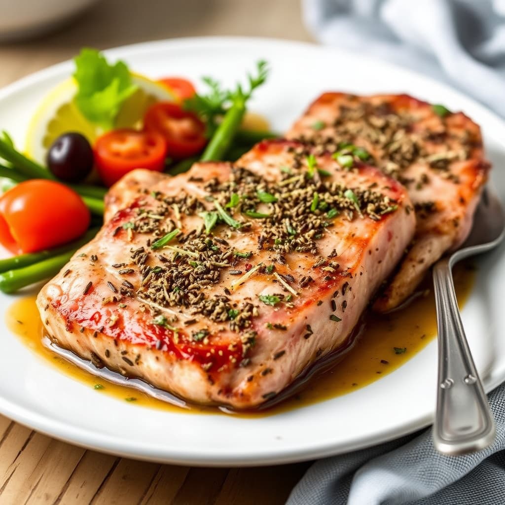 Urtekyllingsteaks med tunfisk