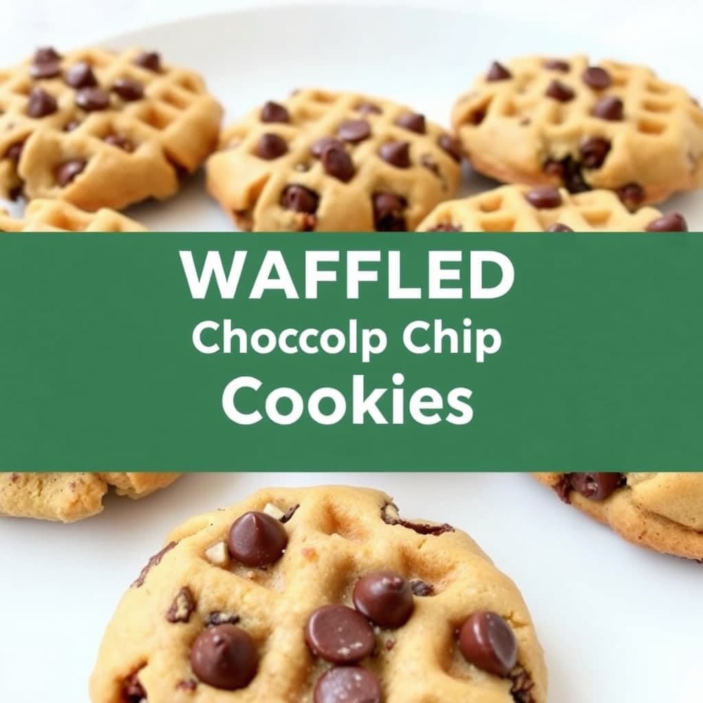 Vaffelkjeks med sjokoladebiter