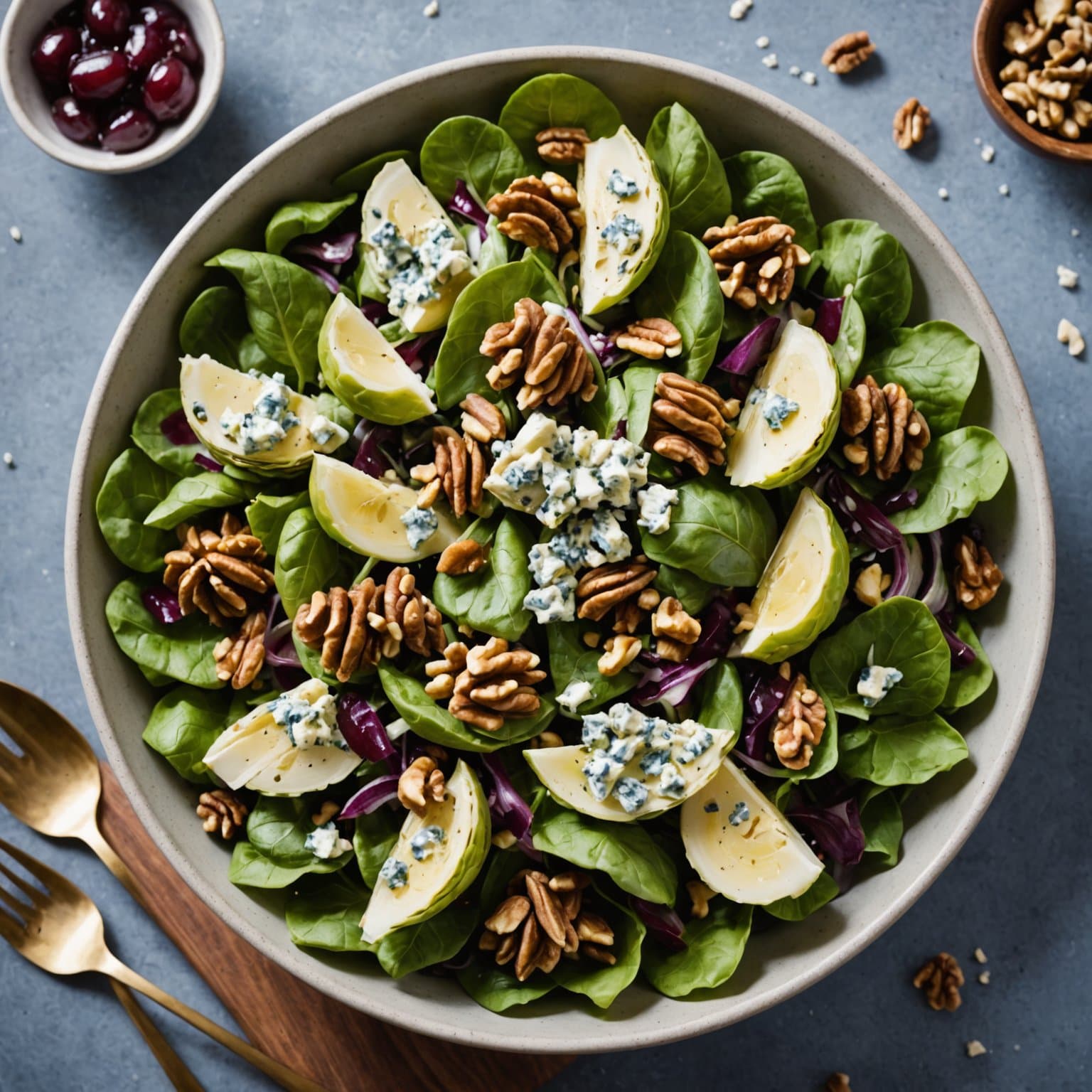 Valnøtt- og blåskinkeartisjokksalat