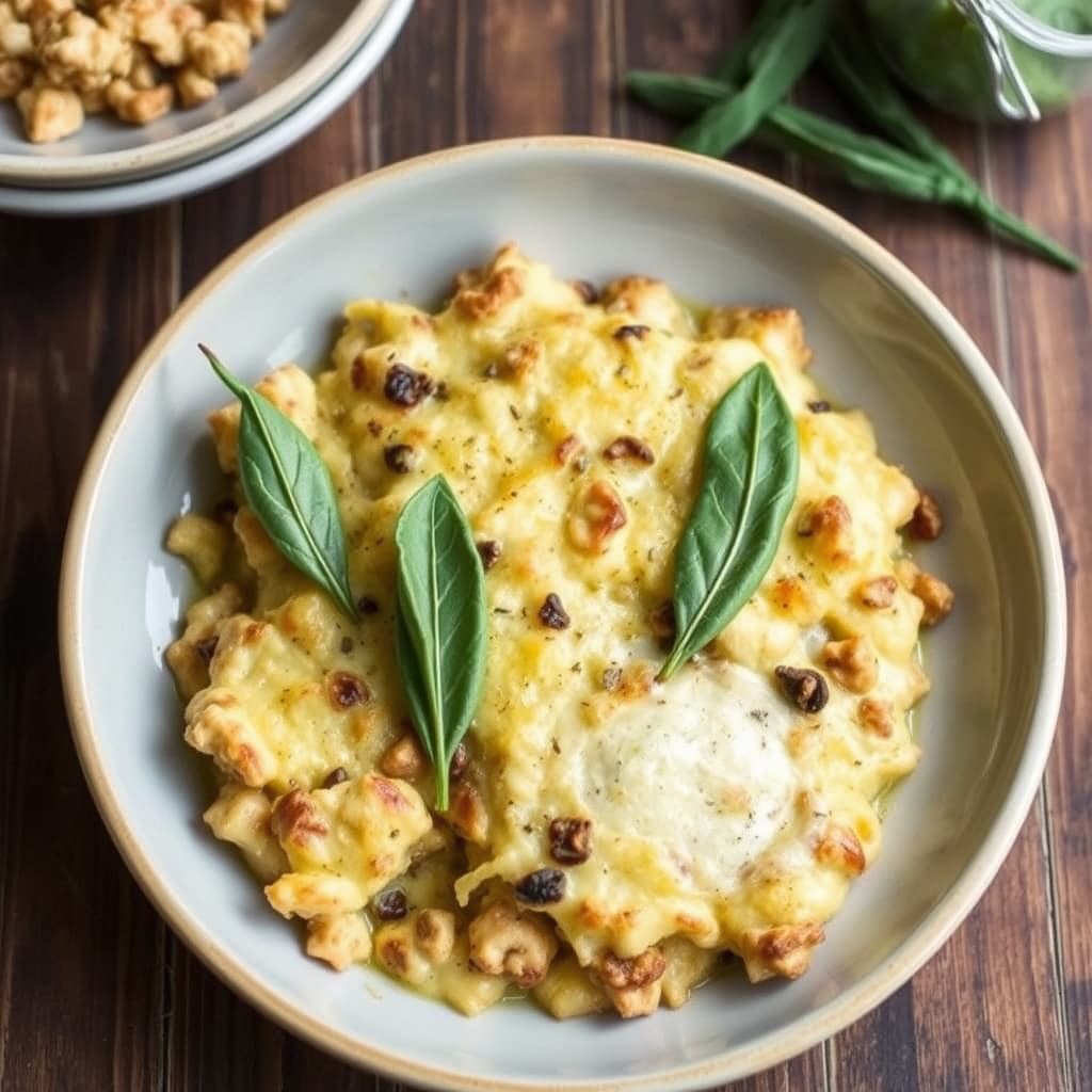 Valnøtt- og salviegrateng