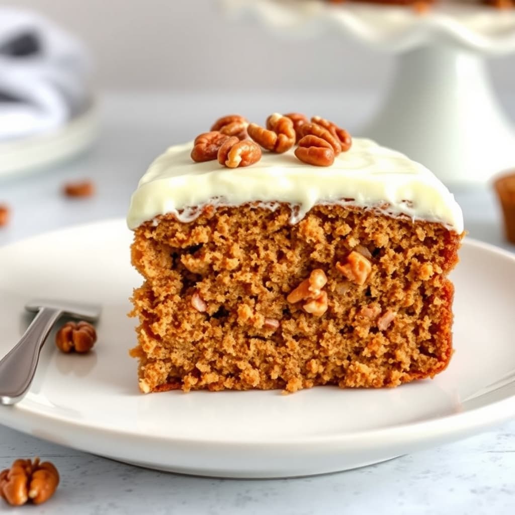 Valnøttkake med amerikansk glasur