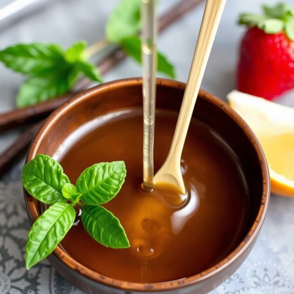 Vaniljeekstrakt enkel sirup