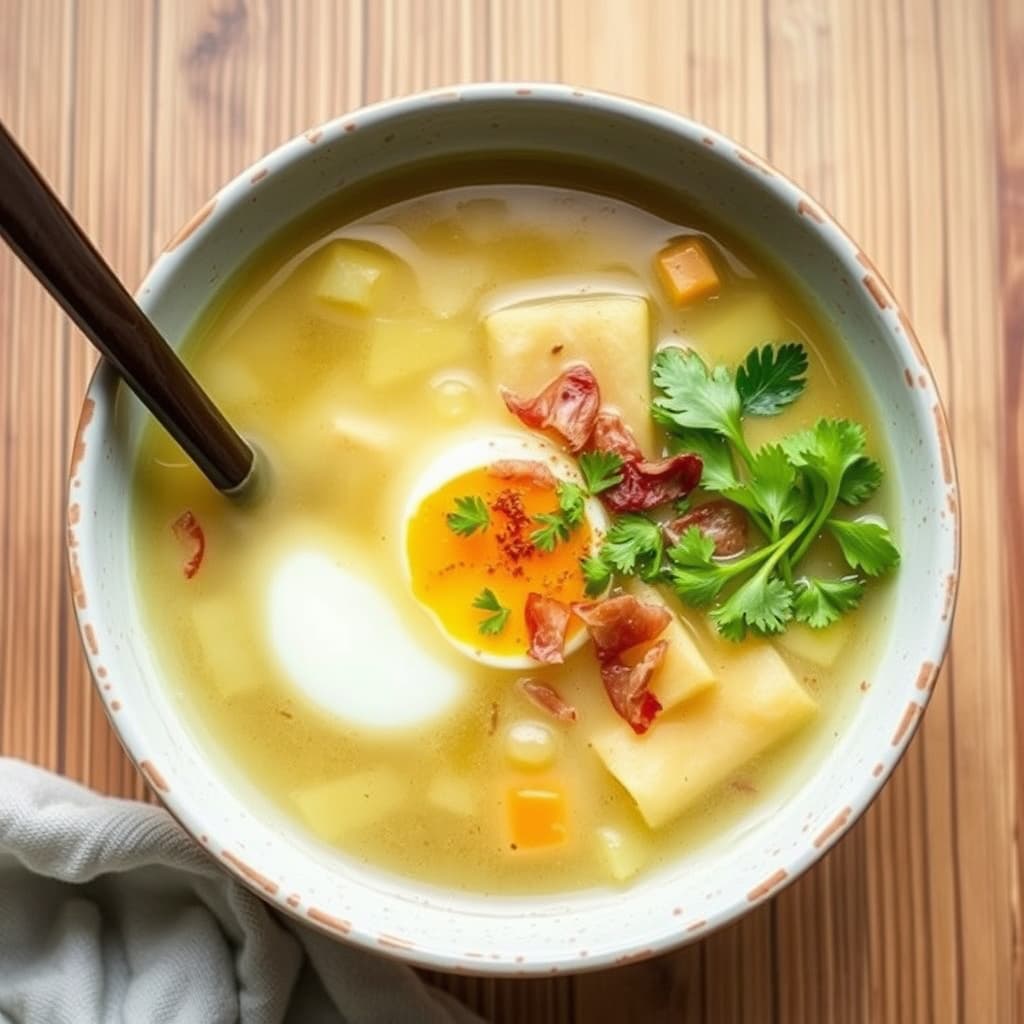 Våregg- og eggedroppssuppe